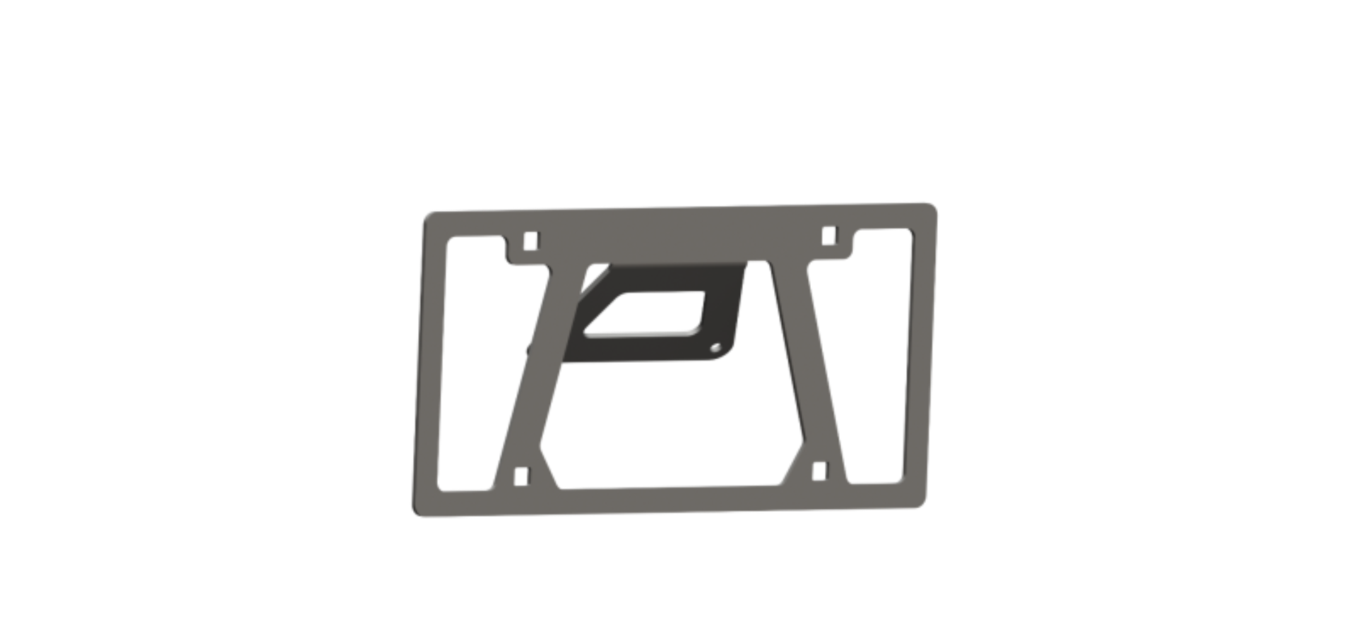 Picture of Road Armor Universal Front License Plate Mount- Tex Blk