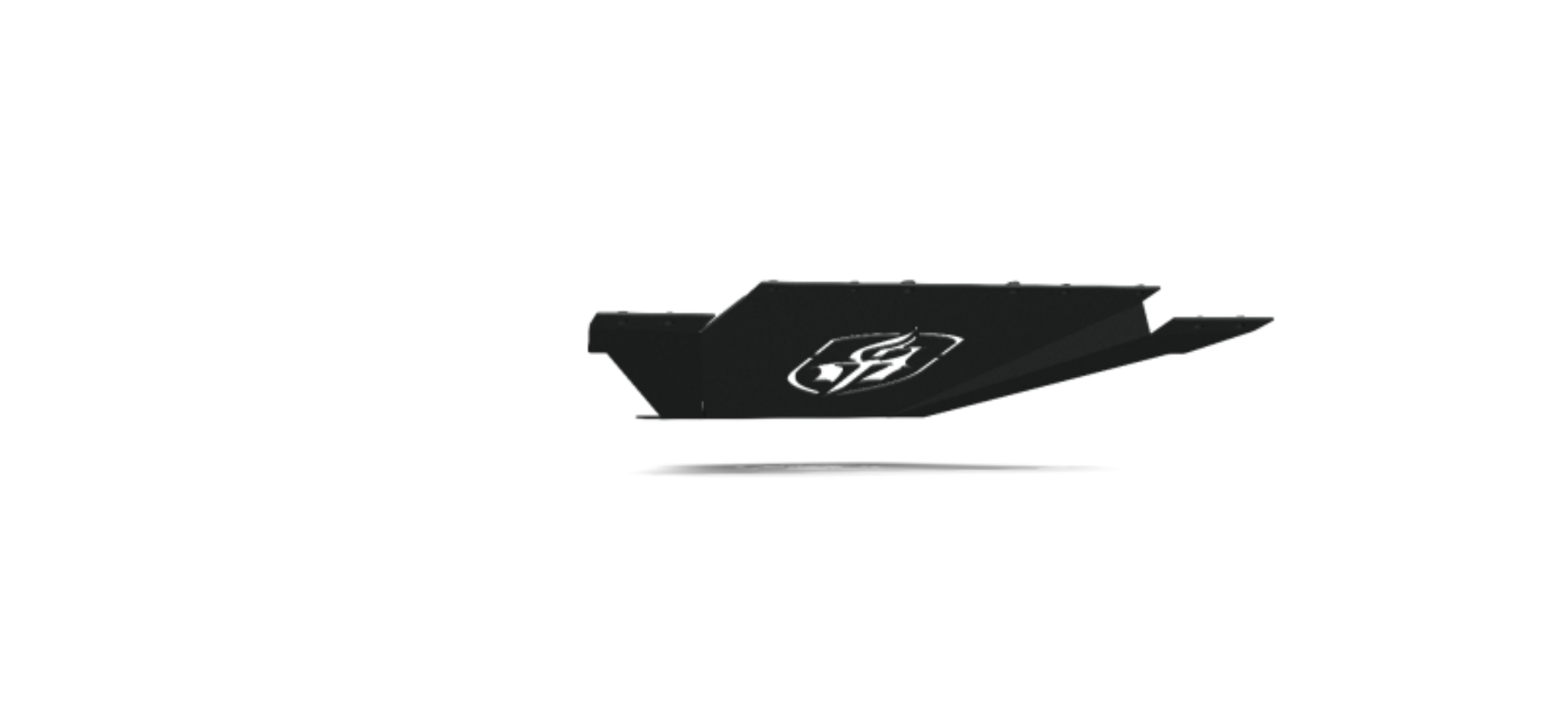 Picture of Road Armor 11-14 Chevy 2500 SPARTAN Front Bumper Bolt-On Skid Plate - Tex Blk