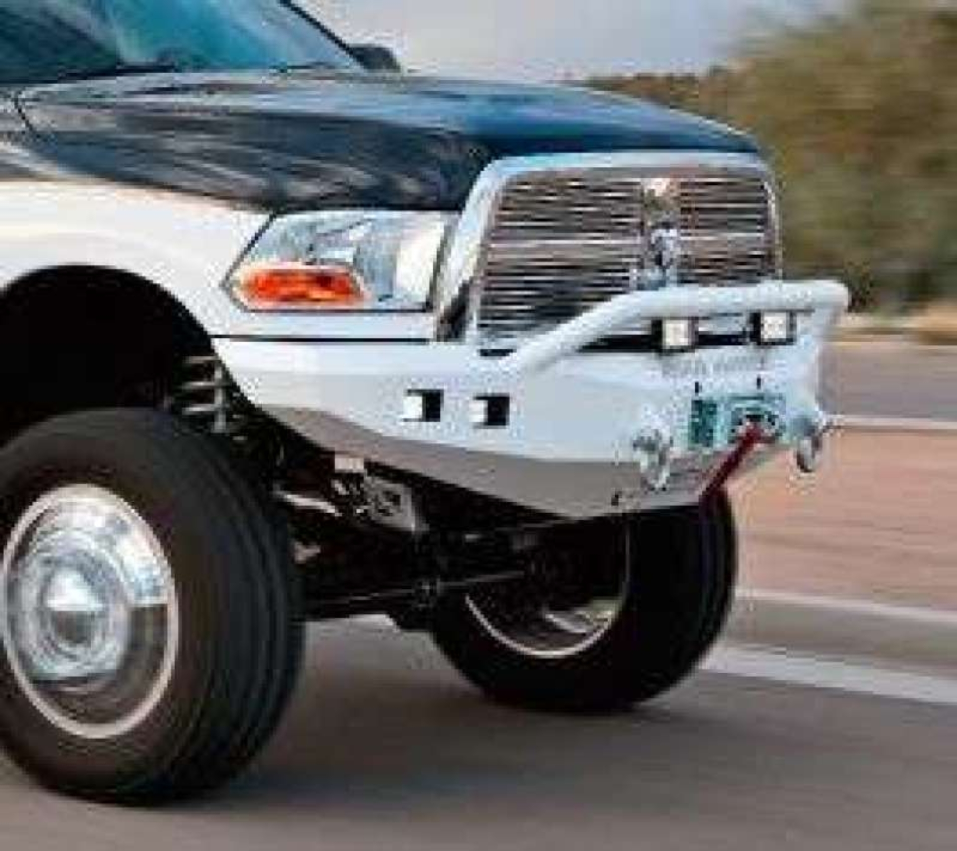 Picture of Road Armor 10-18 Ram 2500 Stealth Front Winch Bumper w/Pre-Runner Guard - Tex Blk