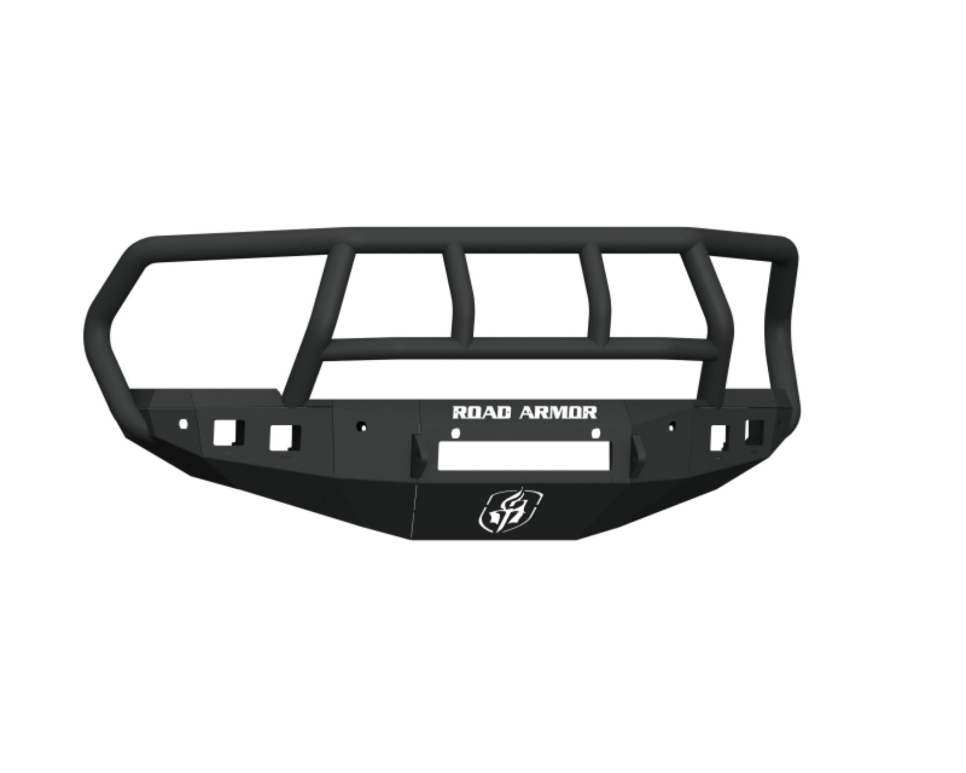 Picture of Road Armor 16-18 Ram 2500 Stealth Front Bumper w/Titan II Guard/6 Sensor Holes - Tex Blk
