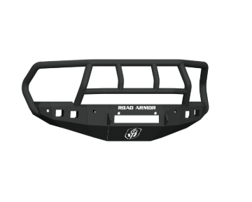 Picture of Road Armor 16-18 Ram 2500 Stealth Front Bumper w/Titan II Guard/6 Sensor Holes - Tex Blk