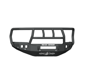 Picture of Road Armor 19-20 Ram 2500 Stealth Front Bumper w/Titan II Guard/6 Sensor Holes - Tex Blk