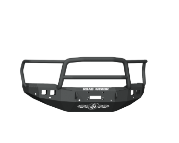 Picture of Road Armor 19-20 Ram 2500 Stealth Front Winch Bumper w/Lonestar Guard/6 Sensor Holes - Tex Blk