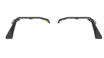 Picture of Road Armor 18-20 Jeep Wrangler JL Stealth Front Fender Flare w/Switchback LED DRL - Tex Blk