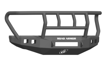 Picture of Road Armor 17-20 Ford F-250 Stealth Wide Fender Front Bumper w/Titan II Guard Wide Flare - Tex Blk
