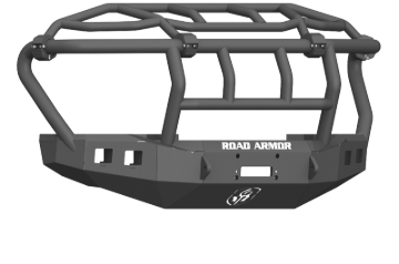 Picture of Road Armor 17-20 Ford F-250 Stealth Wide Fender Front Winch Bumper w/Intimidator Guard - Tex Blk