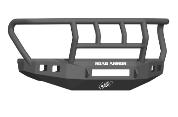 Picture of Road Armor 17-20 Ford F-250 Stealth Front Bumper w/Titan II Guard Standard Flare - Tex Blk