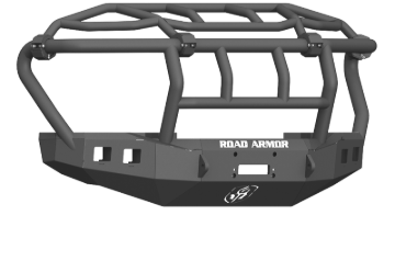 Picture of Road Armor 17-20 Ford F-250 Stealth Front Winch Bumper w/Intimidator Guard - Tex Blk