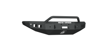 Picture of Road Armor 16-19 Nissan Titan Stealth Front Winch Bumper w/Pre-Runner - Tex Blk