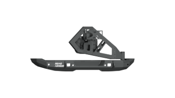Picture of Road Armor 18-20 Jeep Wrangler JL Stealth Rear Bumper Full Width w/Tire Carrier Assembly - Tex Blk