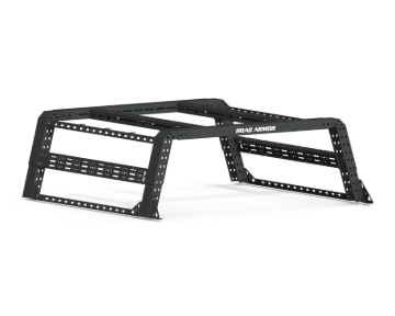 Picture of Road Armor Universal 6-1/2ft Beds TRECK Adj Bed Rack w/Strap/Rails - Tex Blk (w/o Brackets)