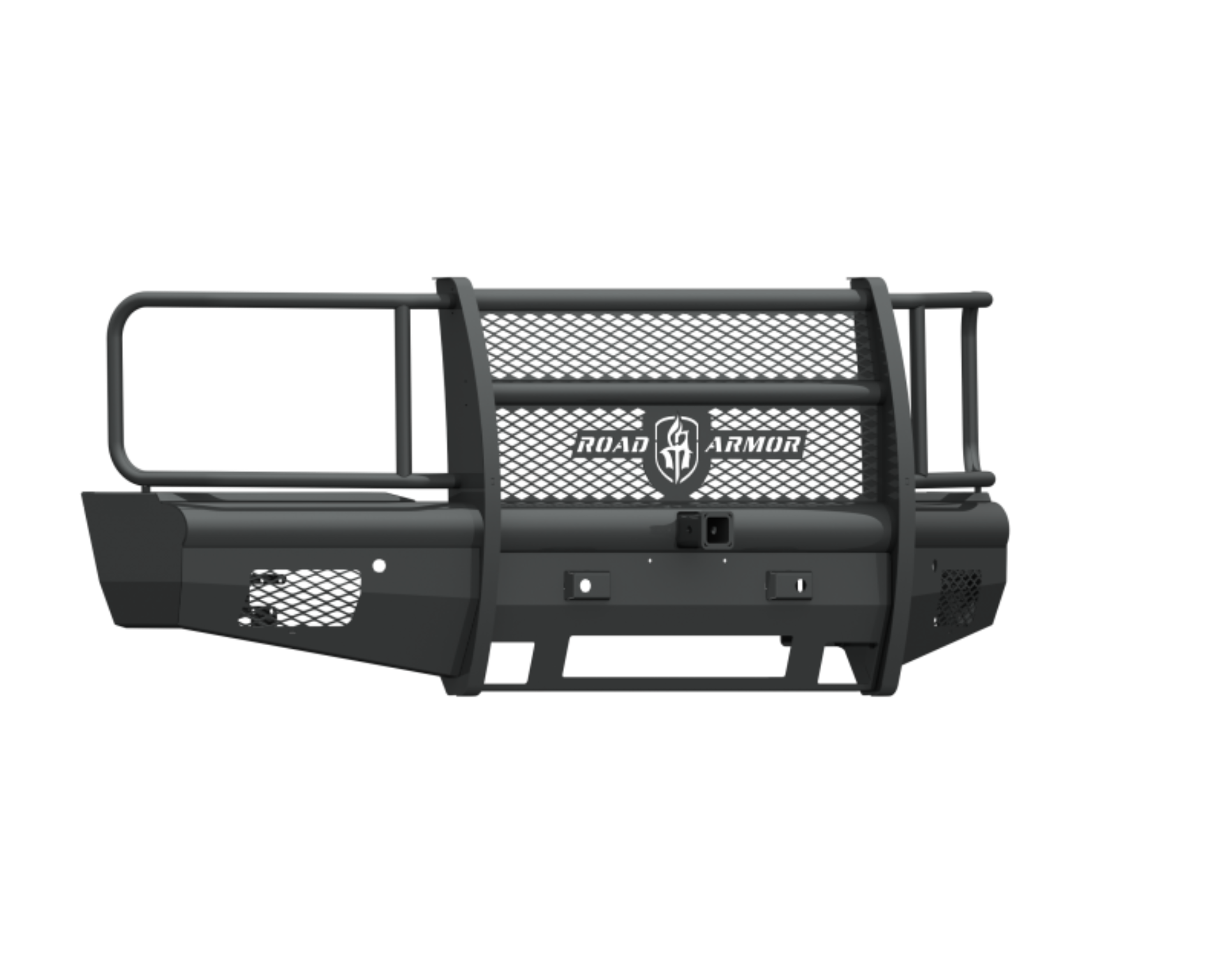 Picture of Road Armor 15-19 Chevy 2500 Vaquero Front Bumper Full Guard 2in Receiver - Tex Blk