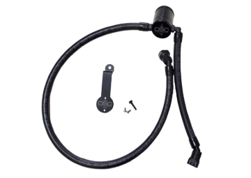 Picture of J&L 18-25 Jeep Wrangler JL 3.6L Driver Side Oil Separator 3.0 - Black Anodized