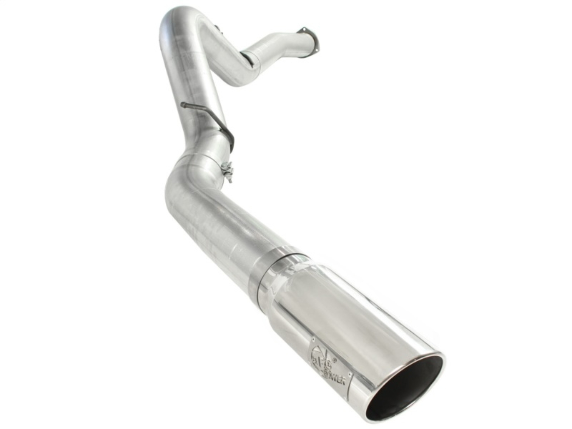 Picture of aFe ATLAS 5in DPF-Back Alum Steel Exhaust System Polished Tip GM Diesel Trucks 7.5-10 V8-6.6L td LMM