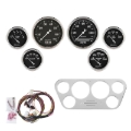Picture of Autometer Old Tyme Black Gauge Kit 6 Pc Ford Truck 53-55 Tach/Mph/Fuel/Oilp/Wtmp/Volt