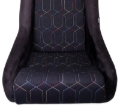 Picture of NRG FRP Bucket Seat (Black w/ Multi Color Geometric Pattern) - Large
