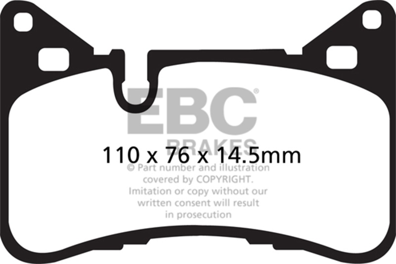 Picture of EBC Yellowstuff Brake Pad Sets - DP42117R