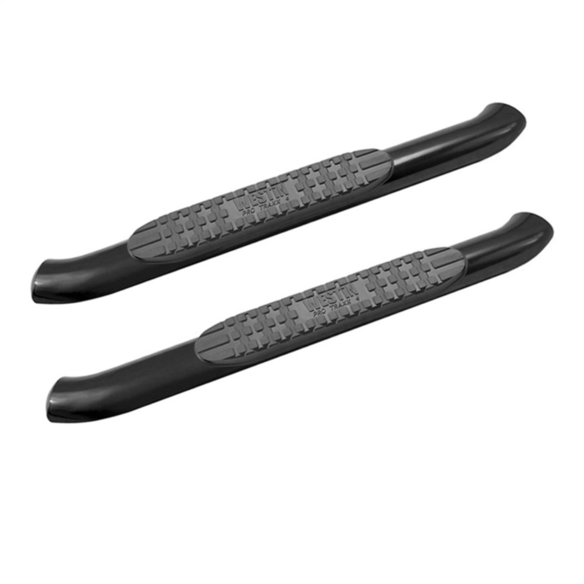 Picture of Westin 18-20 Jeep Wrangler JL 2DR PRO TRAXX 4 Oval Nerf Step Bars - Textured Black