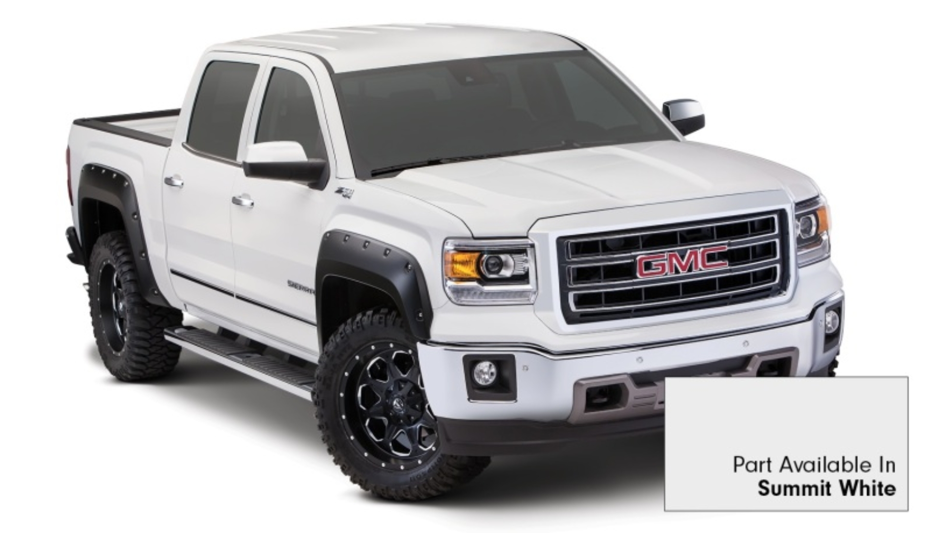 Picture of Bushwacker 19-21 Chevrolet Silverado 1500 Pocket Style Flares 4pc - Summit White