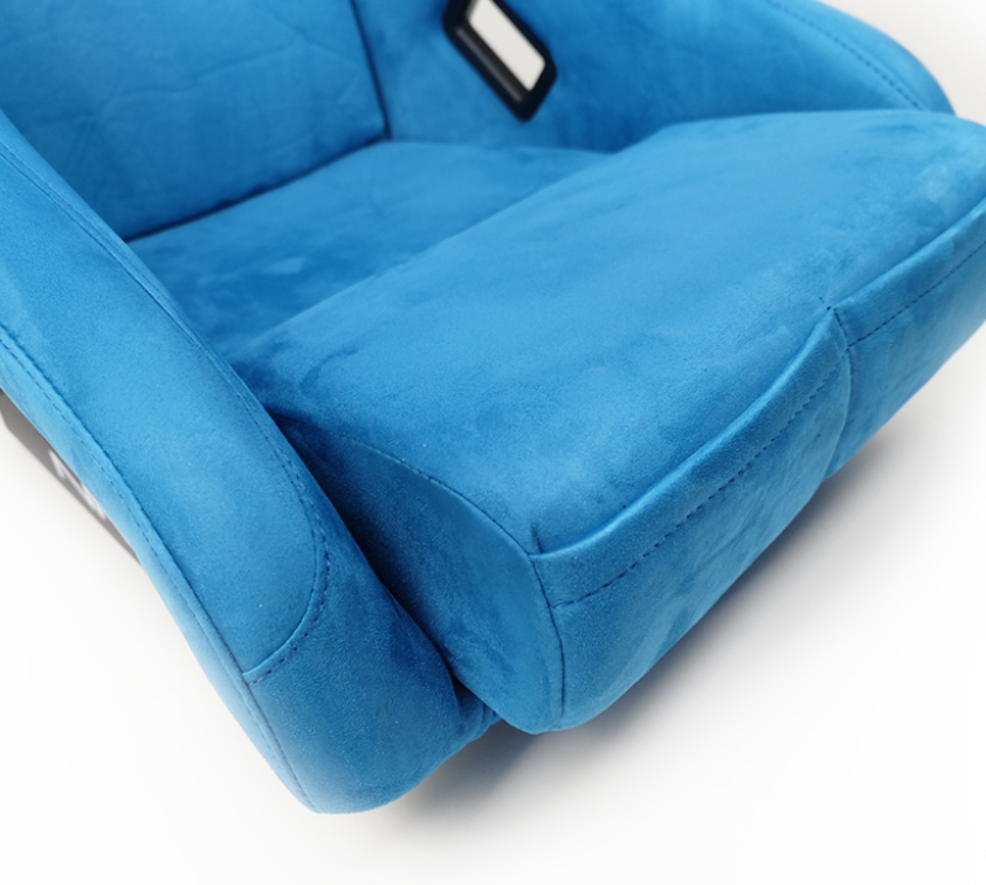 Picture of NRG FRP Bucket Seat ULTRA Edition - Medium (Blue Alcantara/Pearlized Back)