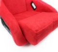 Picture of NRG FRP Bucket Seat ULTRA Edition - Medium (Red Alcantara/Pearlized Back)