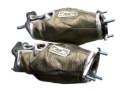 Picture of Kooks 2020+ Chevrolet Corvette C8 LT2 6.2L Heat Shield Blankets for Ultra Green Catted Connect Pipes