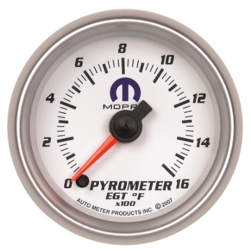 Picture of Autometer Mopar 52.4mm SSE 1600 Degree F Pyrometer (EGT) Gauge