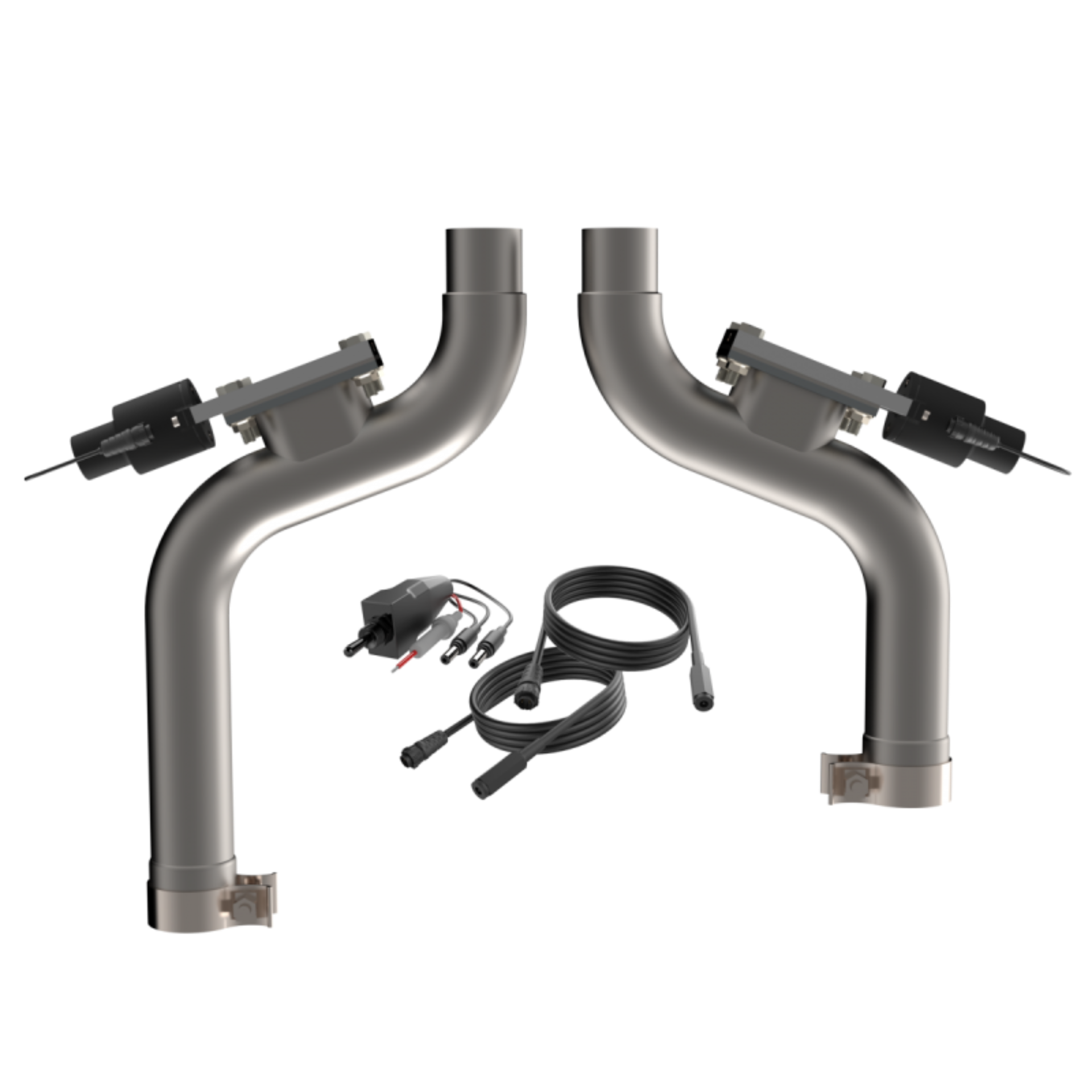 Picture of QTP 2015-2017 Ford Mustang GT QTP Aggressor Cutout Pipes
