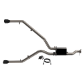 Picture of QTP 2019-2024 Ram 1500 QTP Screamer Split Rear Exit Cat Back Black Tips
