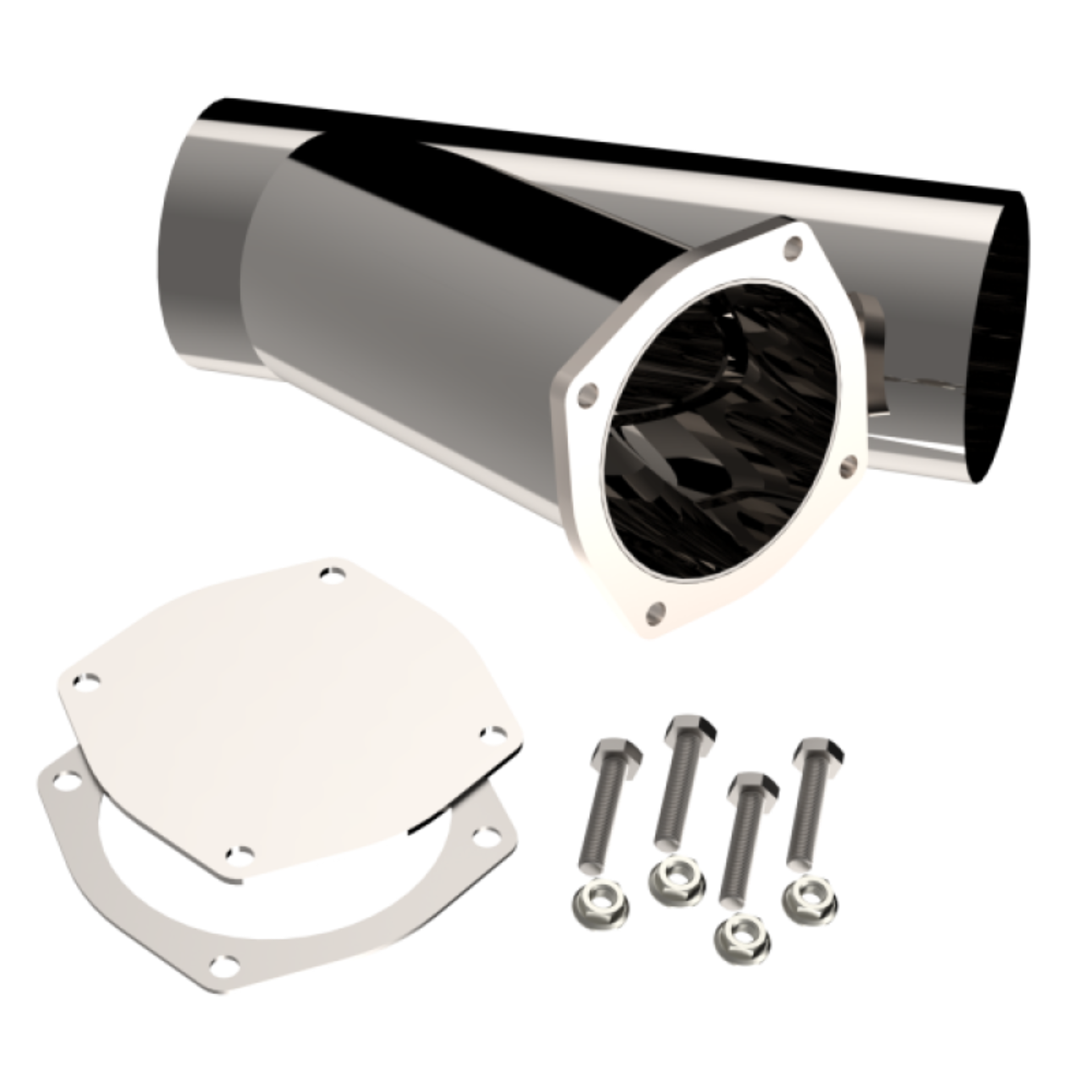 Picture of QTP 5in Weld-On QTEC Exhaust Cutout Y-Pipe