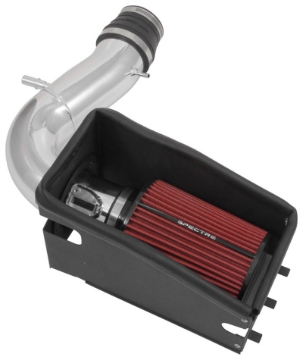 Picture of Spectre 11-19 Ford Explorer V6-3.5L F/I Air Intake Kit - Polished Aluminum w/Red Filter