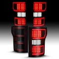 Picture of ANZO 18-19 Ford F-150 LED Taillight Black Housing Clear Lens Red Light Bar W/Sequential
