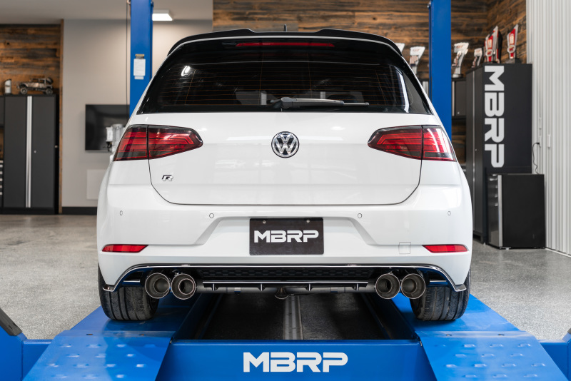Picture of MBRP 15-19 VW Golf R 3in Cat Back Single Exit Exhaust Pro Series w/ Valve Delete - T304