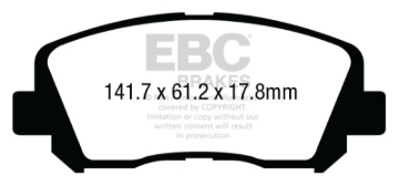Picture of EBC Greenstuff Brake Pad Sets - DP23007