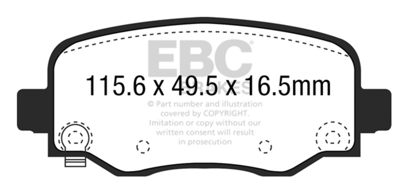 Picture of EBC Greenstuff Brake Pad Sets - DP23031