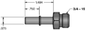 Picture of Fleece Performance Universal 3/8in Quick Connect to 3/4in-16 O-ring (-8 AN)