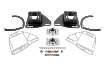 Picture of BMR Suspension 82-92 Chevy Camaro Caster/Camber Plates w/ Lockout Plates - Black Hammertone