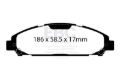 Picture of EBC Redstuff Brake Pad Sets - DP33039C