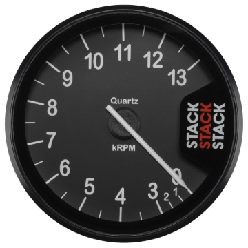 Picture of Autometer Stack Clubman Tachometer 80mm 0-3-13K RPM - Black