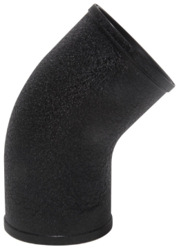 Picture of Spectre Universal Intake Elbow Tube (ABS) 3in. OD / 45 Degree - Black Textured Powdercoat