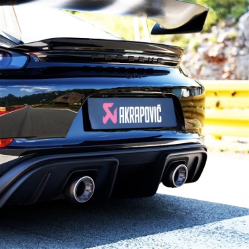 Picture of Akrapovic 2020+ Porsche Cayman GT4 (718) Tail Pipe Set (Titanium)