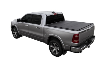 Picture of Access LOMAX Tri-Fold Cover Black Urethane Finish Split Rail 09-18 Ram 1500 - 6ft 4in Bed