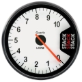 Picture of Autometer Stack Clubman Tachometer 80mm 0-10K RPM - White