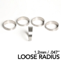 Picture of Ticon Industries 3.5in 45 Degree 1.65D CLR Loose Radius 1.2mm/.047in Wall Titanium Pie Cuts - 5pk