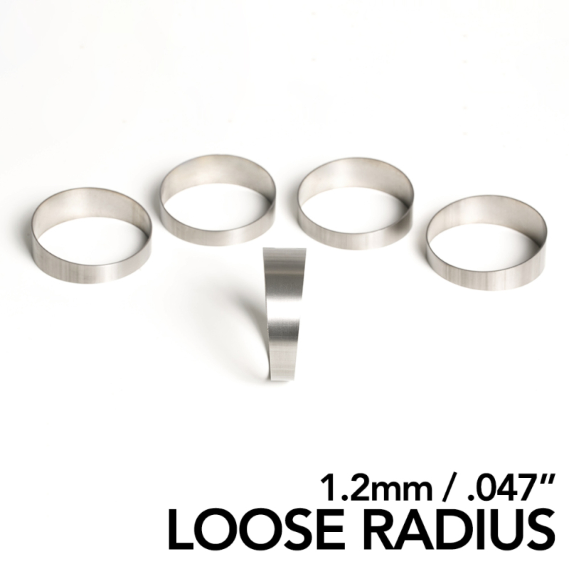 Picture of Ticon Industries 3.5in 45 Degree 1.65D CLR Loose Radius 1.2mm/.047in Wall Titanium Pie Cuts - 5pk
