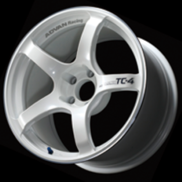 Picture of Advan TC4 17x8.0 +35 4x100 Racing White Metallic and Ring Wheel
