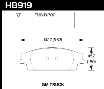 Picture of Hawk Performance HAWK LTS Brake Pads - HB919Y.670