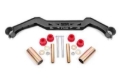 Picture of BMR 79-93 Ford Mustang Transmission Crossmember TH350/PG/700R4/C4/C6/AOD/4L60 - Black Hammertone