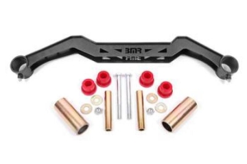 Picture of BMR 79-93 Ford Mustang Transmission Crossmember TH350/PG/700R4/C4/C6/AOD/4L60 - Black Hammertone