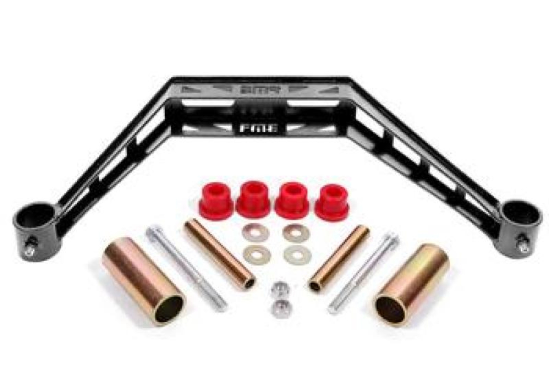 Picture of BMR 79-93 Ford Mustang Transmission Crossmember TH400 / T-56 - Black Hammertone